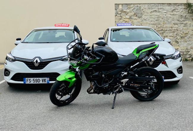 Voiture Moto auto-école Leclerc Mantes